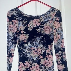 Guess floral Y2k bodycon dress